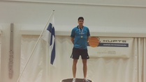 Miesten kaksinpelin Suomen mestari 2017 Benedek Oláh, SeSi