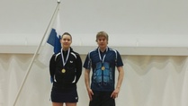 Sekanelinpelin Suomen mestarit 2017: Anna Kirichenko ja Jani Jormanainen, PT Espoo