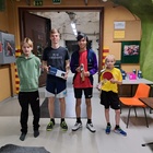 1000-luokan palkitut: Aatu Korkiavuori (3) PT Jyväskylä, Justus Martikainen (1) JPT, Sam Londen (2) MBF, Samu Karjalainen (4) KuPTS