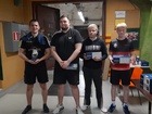 Miesten kaksinpelin mitalistit: Aukusti Kontkanen (2) KuPTS, Maxim Nesterov (1) KuPTS, Heikki Holopainen (3) JPT, Severi Sipiläinen (4) PT Jyväskylä