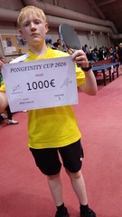 Elmeri Räsänen ja tekoälyn näkemys Pongfinity Cupin miesten kaksinpelin todellisesta voittajasta.
