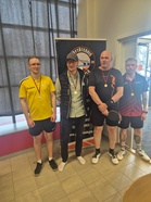 Jyväskylän kevätkilpailut: 1800-luokan mitalistit: vasemmalta Grigorii Skiba (2.), Joonas Pikkarainen (1.), Jukka Lindroos ja Heikki Holopainen (3.)