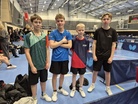 Suomalaiset osallistujat Vinterpool 2026-kisassa: Eino Reina, Niko Hämäläinen, Joel Koivumäki ja Noel Metsätie.