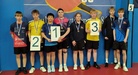 Miesjuniorit-15 nelinpelin mitalistit: Jimi Koivumäki PT 75 / Niko Hämäläinen KuPTS (II), Hai Nguyen Smash / Eetu Mäkelä OPT-86 (I), Luka Oinas OPT-86 / Elmeri Räsänen KuPTS ja Otso Vahtola / Pyry Sivén OPT-86 (III)