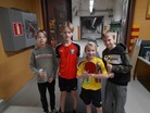 Juniorit-luokan palkitut: Leevi Kauppinen (4) KuPTS, Aatu Korkiavuori (3) PT Jyväskylä, Samu Karjalainen (2) KuPTS, Akseli Julkunen (1) KuPTS